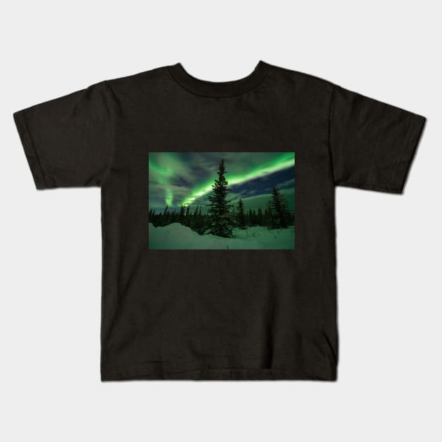 Aurora Majesty Kids T-Shirt by vincentledvina